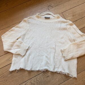 Wooden Ships Cream Relaxed Crewneck Sweater